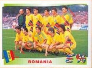 156 Romania team – UEFA Euro England 1996 Panini