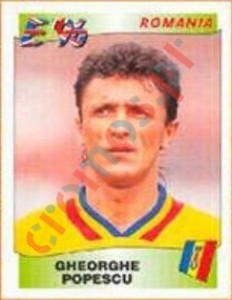 164 Gheorghe Popescu – UEFA Euro England 1996 Panini