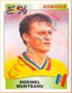 166 Dorinel Munteanu – UEFA Euro England 1996 Panini