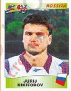 259 Yuri Nikiforov – UEFA Euro England 1996 Panini