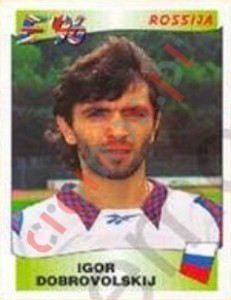 268 Igor Dobrovolskij – UEFA Euro England 1996 Panini