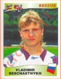 271 Vladimir Beschastnykh – UEFA Euro England 1996 Panini