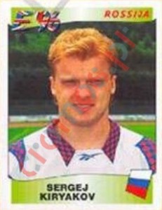 272 Sergei Kiryakov – UEFA Euro England 1996 Panini
