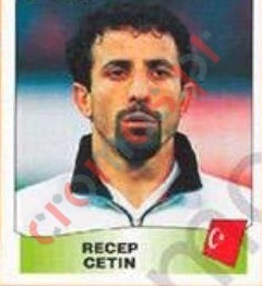 318 Recep Cetin – UEFA Euro England 1996 Panini