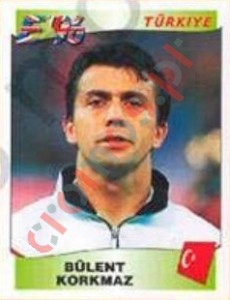 319 Bülent Korkmaz – UEFA Euro England 1996 Panini