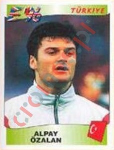 320 Alpay Özalan – UEFA Euro England 1996 Panini