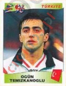 321 Ogün Temizkanoglu – UEFA Euro England 1996 Panini