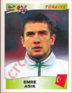 323 Emre Asik – UEFA Euro England 1996 Panini