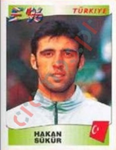 331 Hakan Sükür – UEFA Euro England 1996 Panini