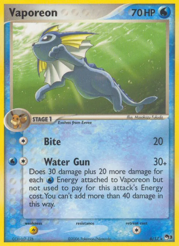 6 Vaporeon – POP Series 3