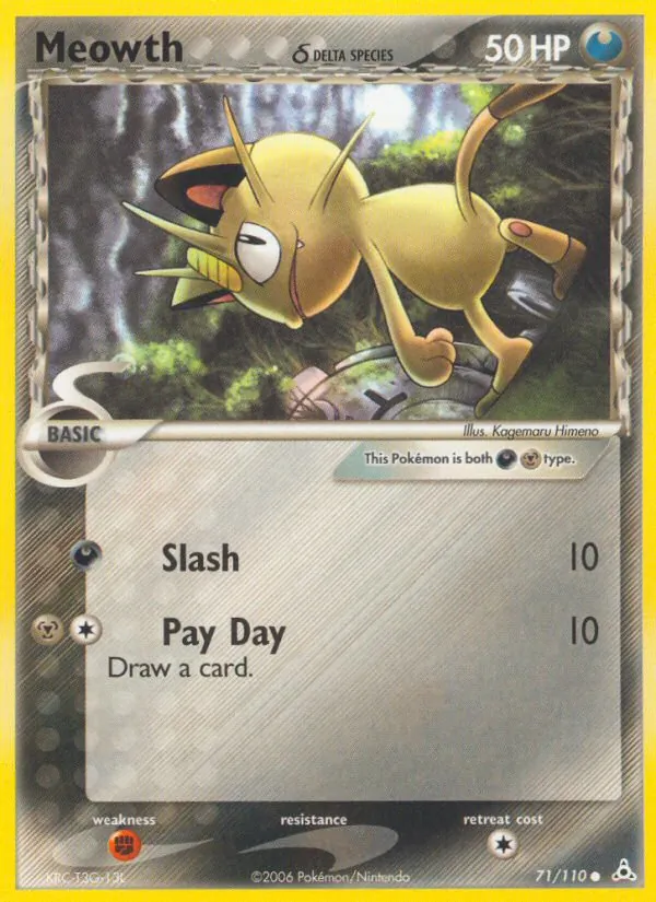 71 Meowth δ – Holon Phantoms