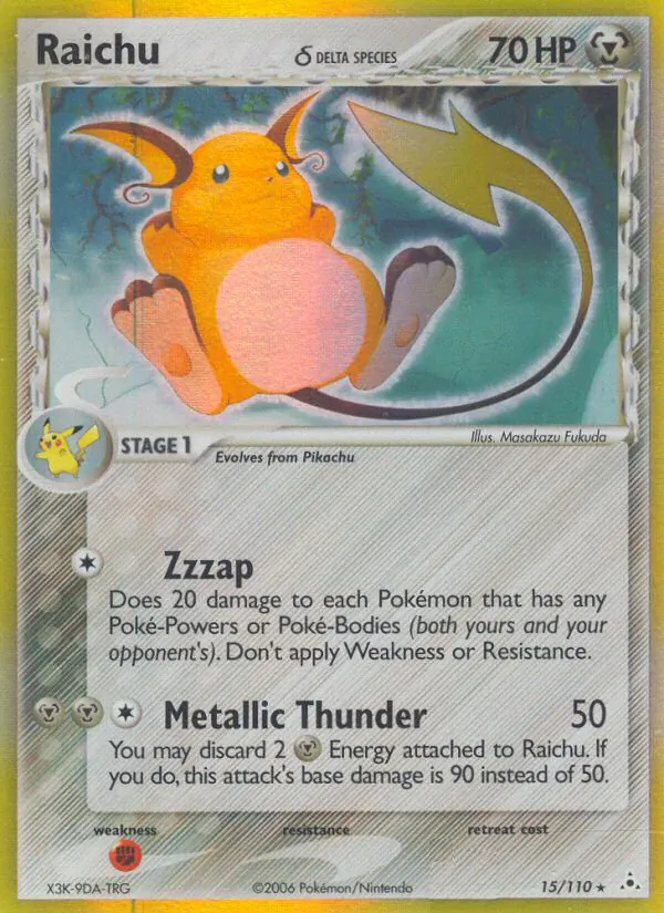 15-RH Raichu δ – Holon Phantoms