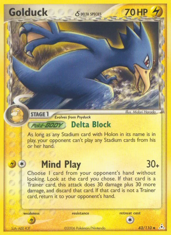 43-RH Golduck δ – Holon Phantoms
