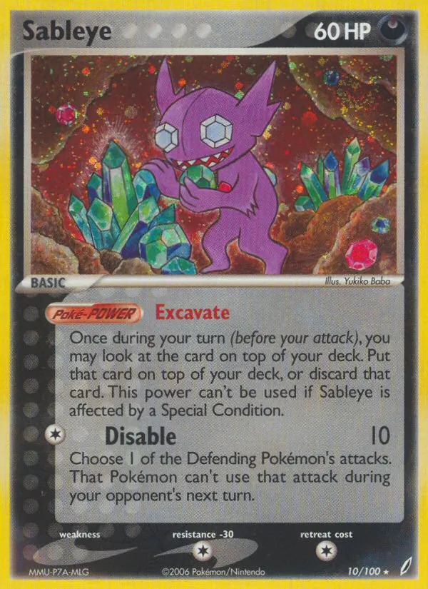 10 Sableye – Crystal Guardians