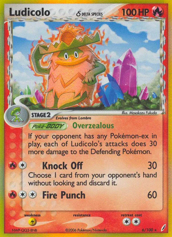 6 Ludicolo δ – Crystal Guardians