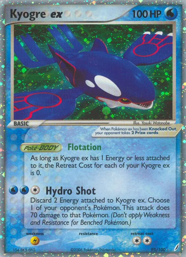 95 Kyogre ex – Crystal Guardians