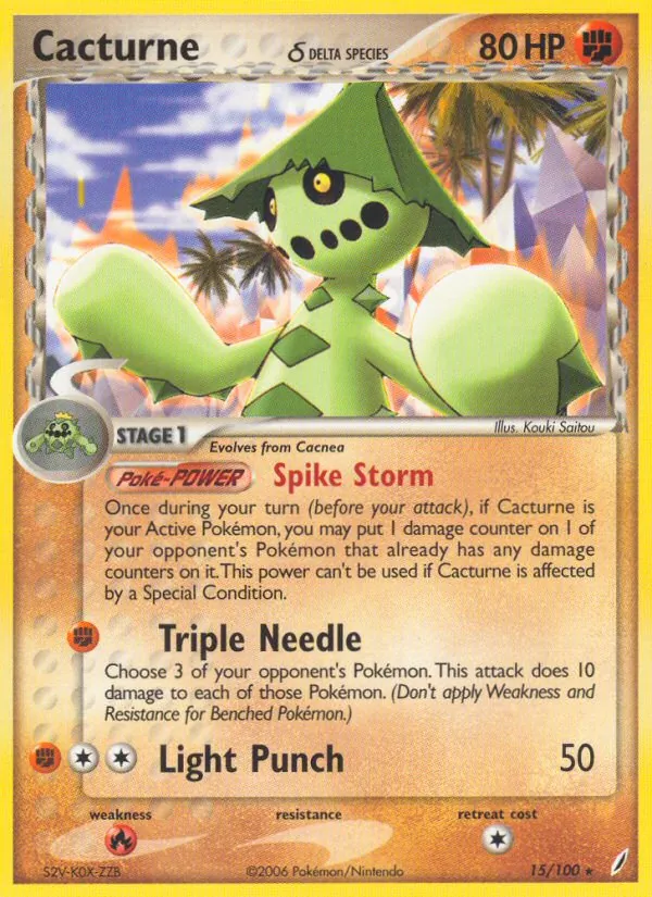 15-RH Cacturne δ – Crystal Guardians