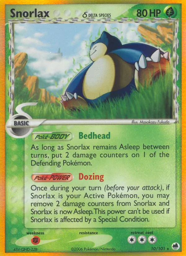 10 Snorlax δ – Dragon Frontiers