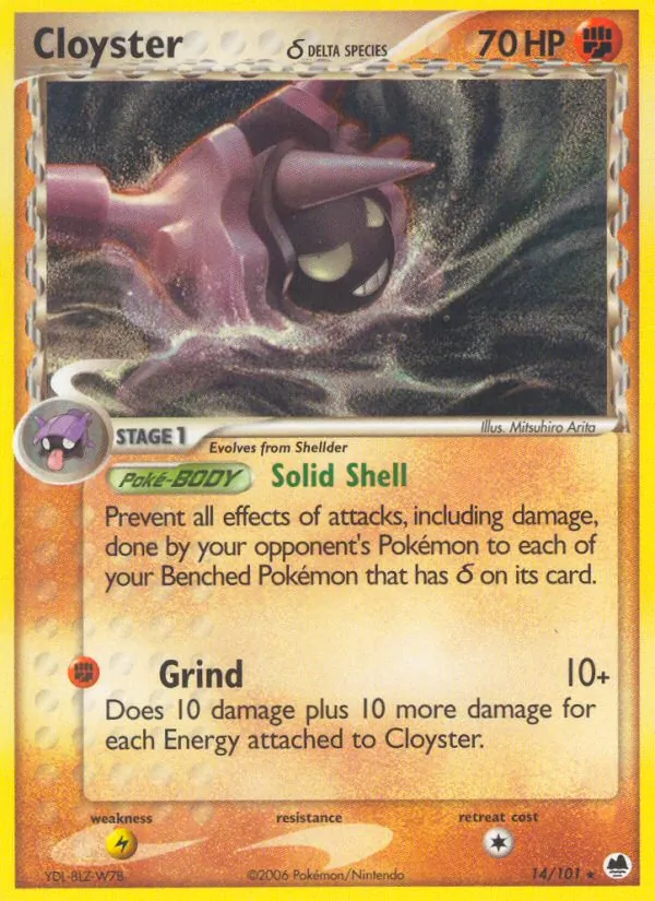 14 Cloyster δ – Dragon Frontiers
