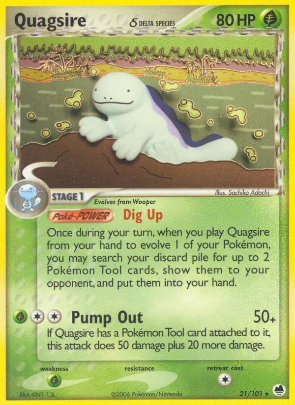 21 Quagsire δ – Dragon Frontiers
