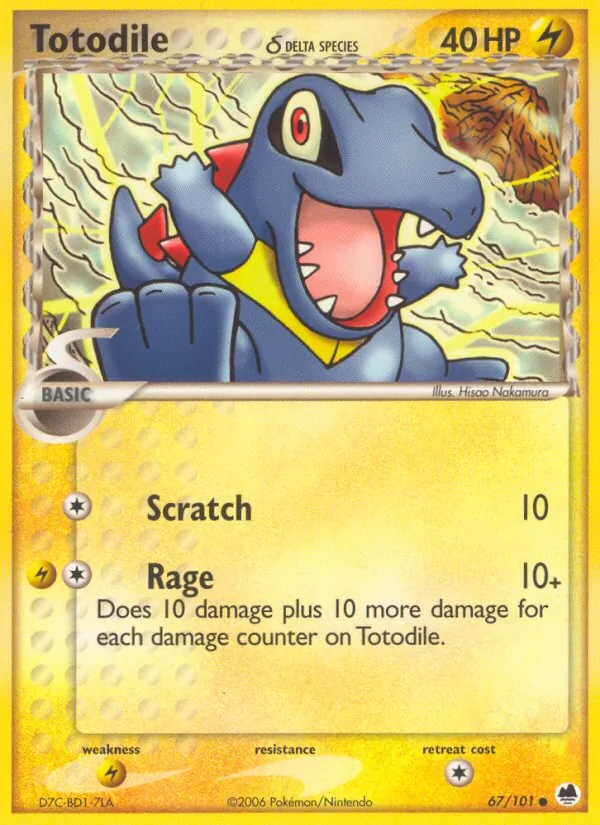 67 Totodile δ – Dragon Frontiers