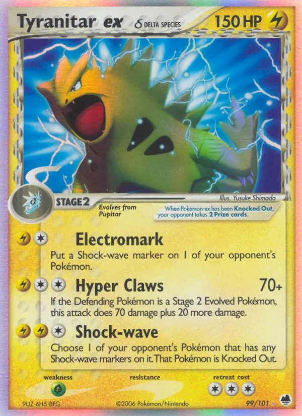 99 Tyranitar ex δ – Dragon Frontiers