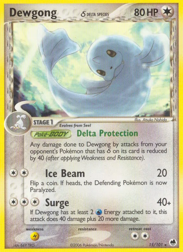15-RH Dewgong δ – Dragon Frontiers