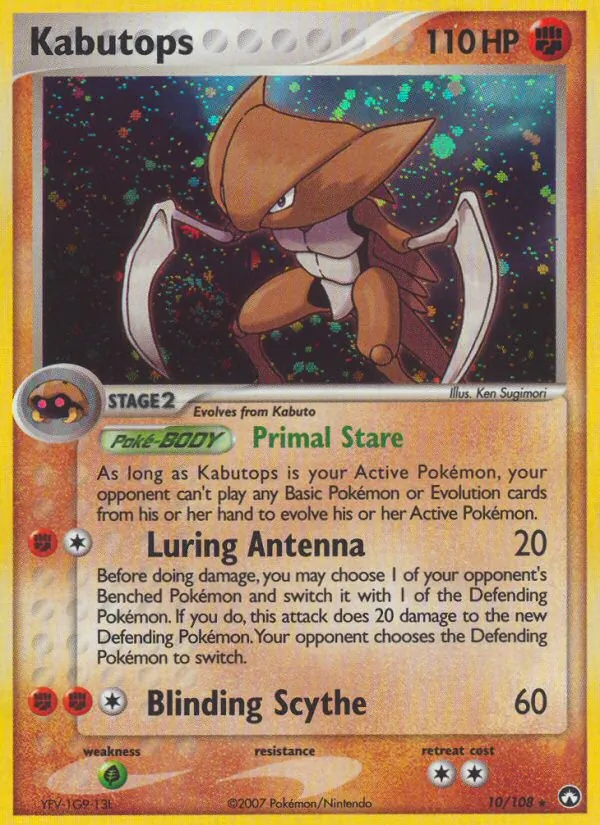 10 Kabutops – Power Keepers