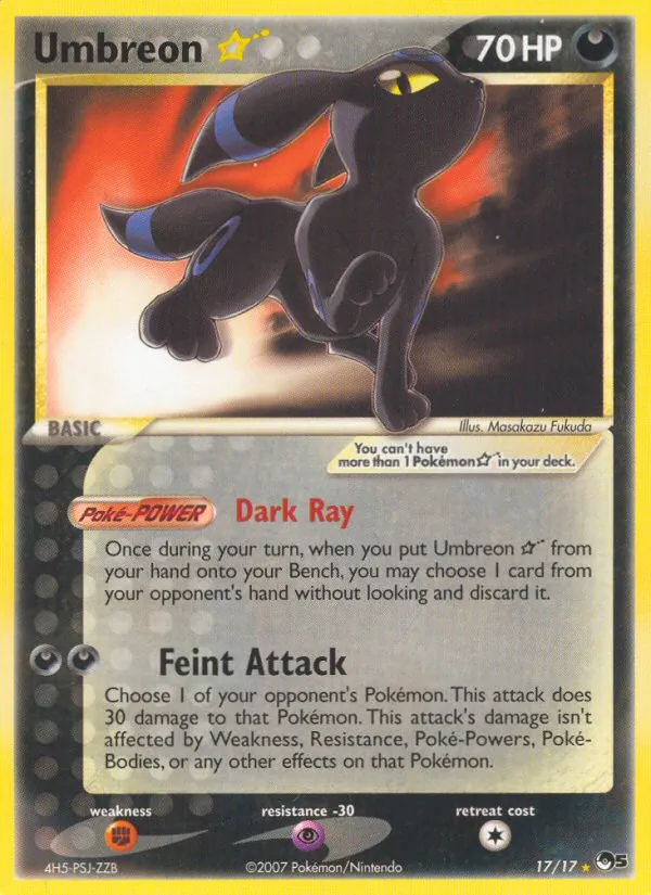 17-H Umbreon ★ – POP Series 5