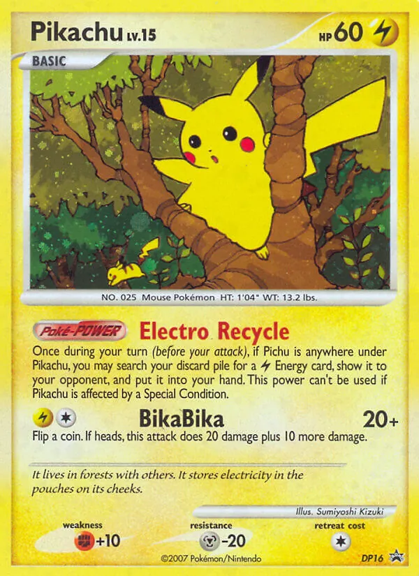 DP16-holo-countdowncalendar Pikachu (Countdown Calendar stamp) – DP Black Star Promos