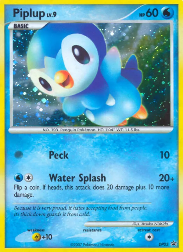 DP03 Piplup – DP Black Star Promos
