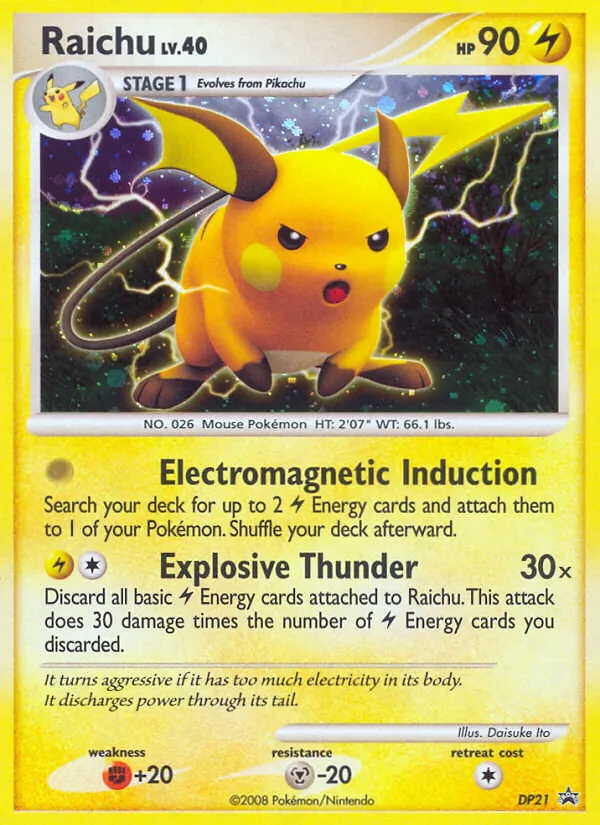 DP21 Raichu – DP Black Star Promos