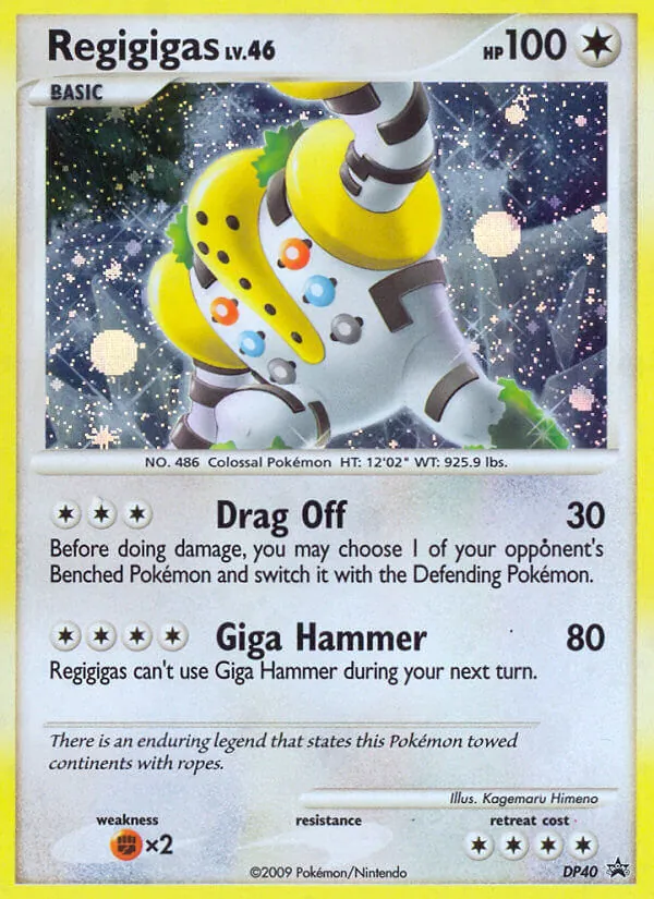 DP40 Regigigas – DP Black Star Promos