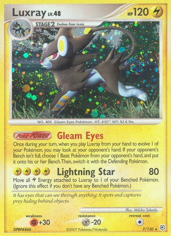 7-holo-nationalchampionships Luxray (National Championships stamp) – Diamond & Pearl