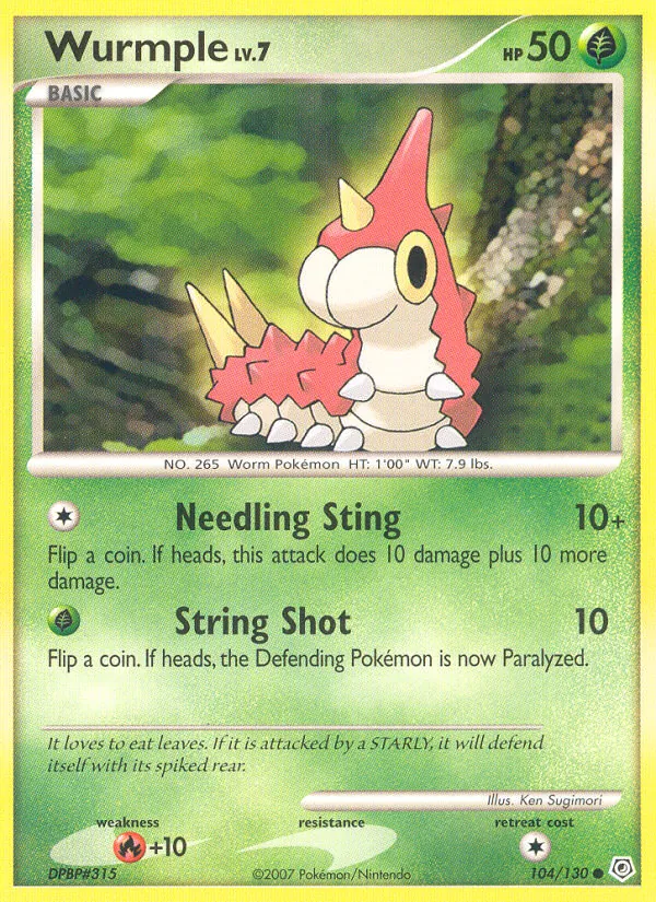 104 Wurmple – Diamond & Pearl