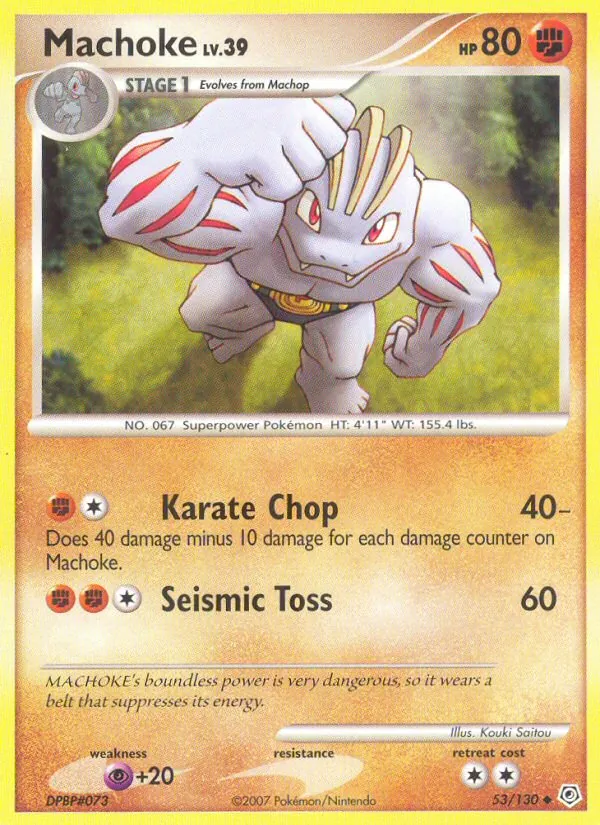 53 Machoke – Diamond & Pearl
