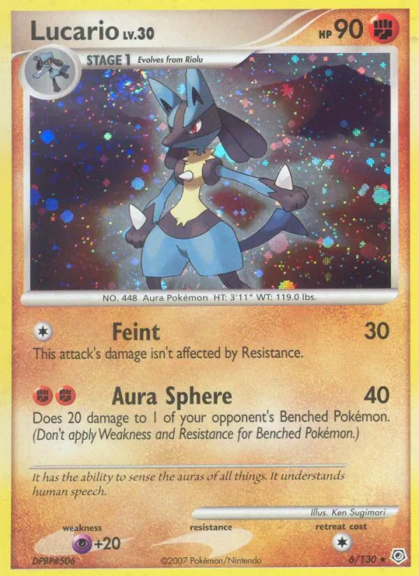 6 Lucario – Diamond & Pearl