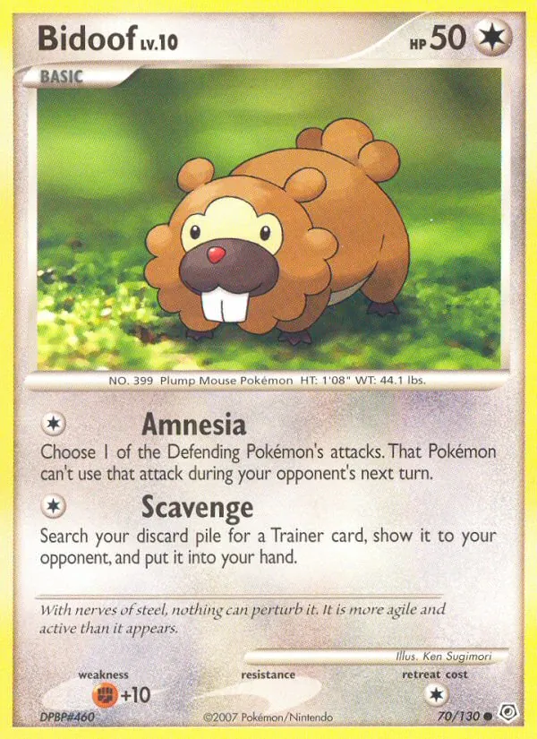 70 Bidoof – Diamond & Pearl
