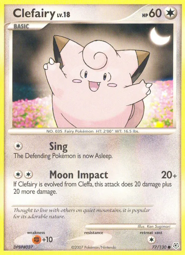 77 Clefairy – Diamond & Pearl