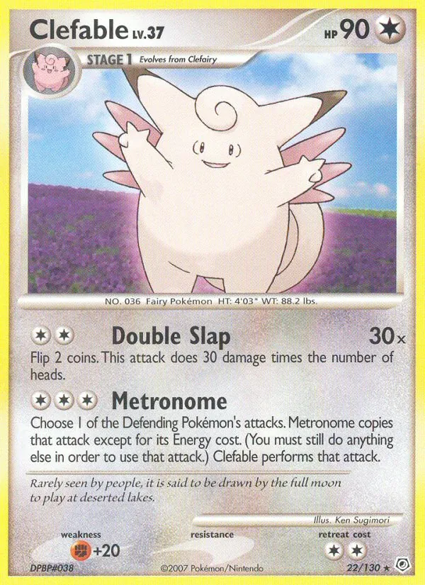 22-RH Clefable – Diamond & Pearl