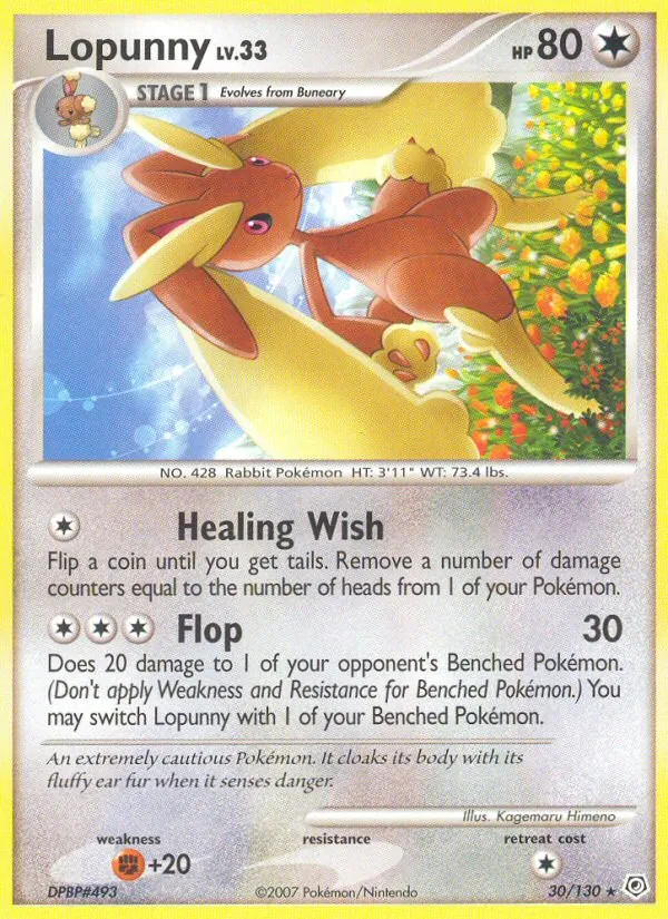 30-RH Lopunny – Diamond & Pearl