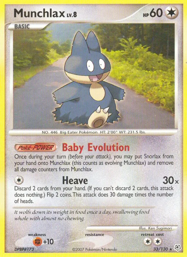 33-RH Munchlax – Diamond & Pearl