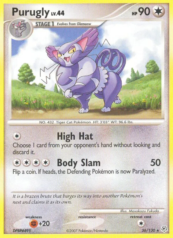 36-RH Purugly – Diamond & Pearl