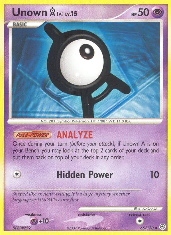65-RH Unown A – Diamond & Pearl