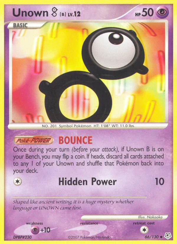 66-RH Unown B – Diamond & Pearl