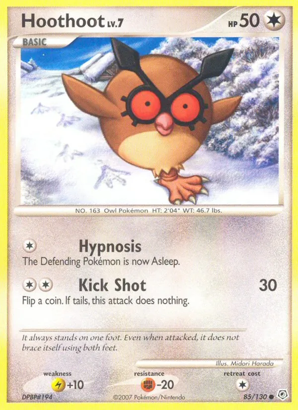 85-RH Hoothoot – Diamond & Pearl