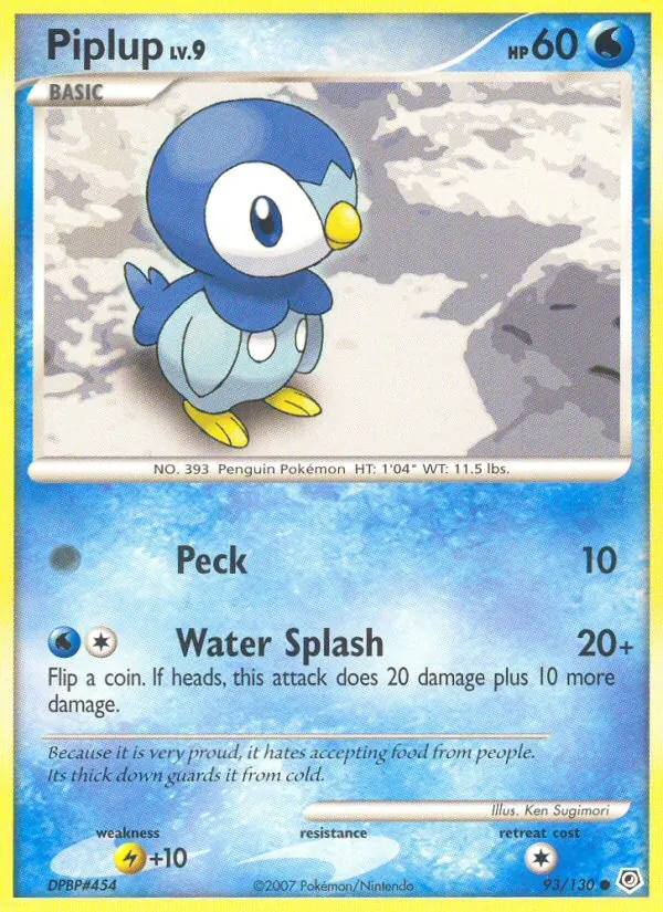 93-RH Piplup – Diamond & Pearl