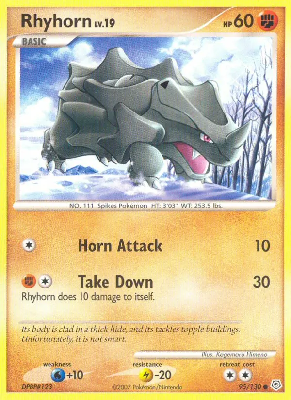 95-RH Rhyhorn – Diamond & Pearl