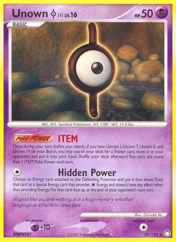 37 Unown I – Mysterious Treasures