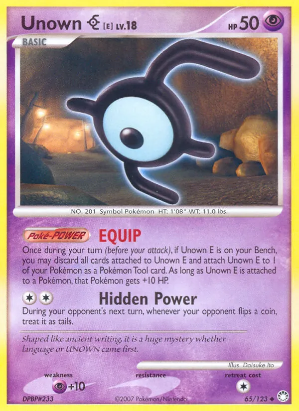 65 Unown E – Mysterious Treasures